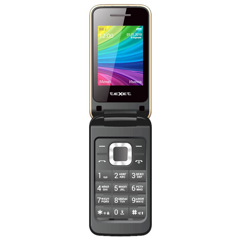 Мобильный телефон teXet TM-204 цвет шампань