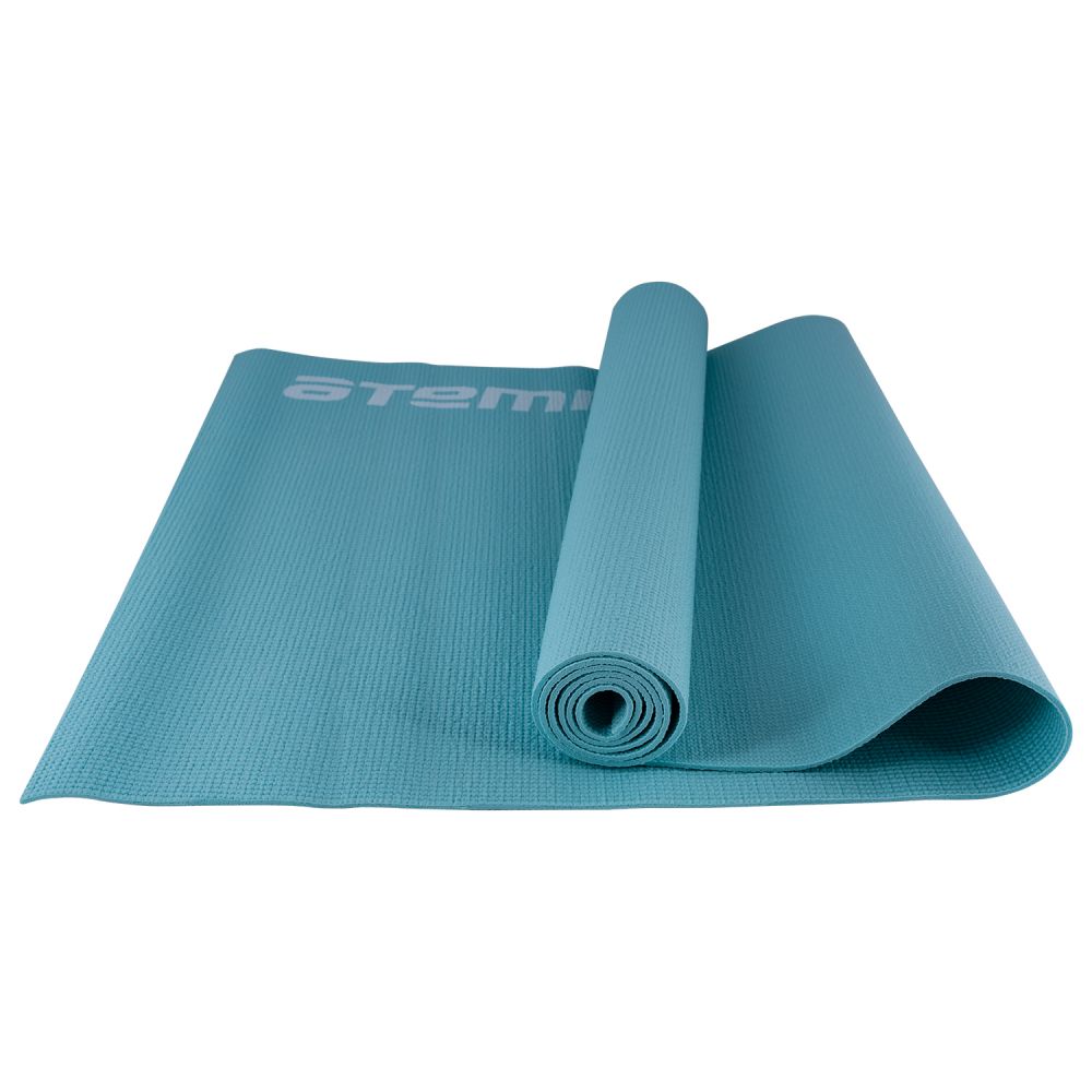 Коврик для йоги и фитнеса Atemi, AYM01BE, ПВХ, 173х61х0,3 см, голубой