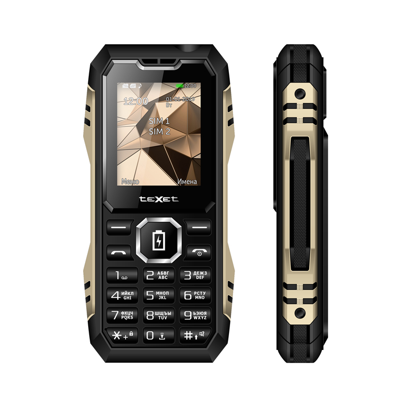 Мобильный телефон teXet TM-D429 (powerbank) цвет черный