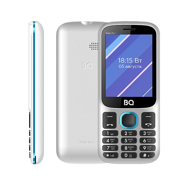 Мобильный телефон BQ Step XL+ (BQ-2820) белый+синий