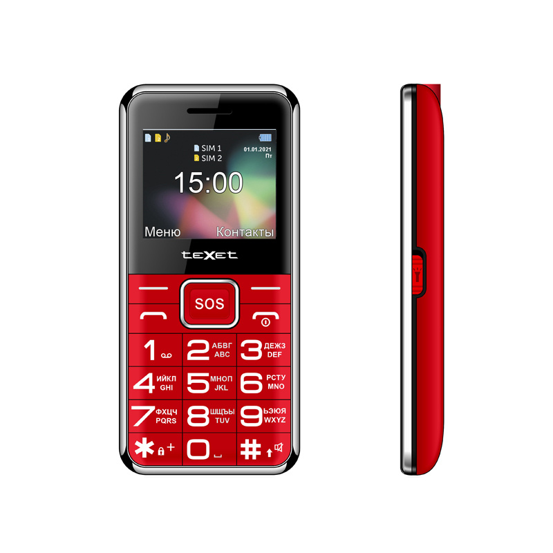 Мобильный телефон TeXet TM-B319 красный