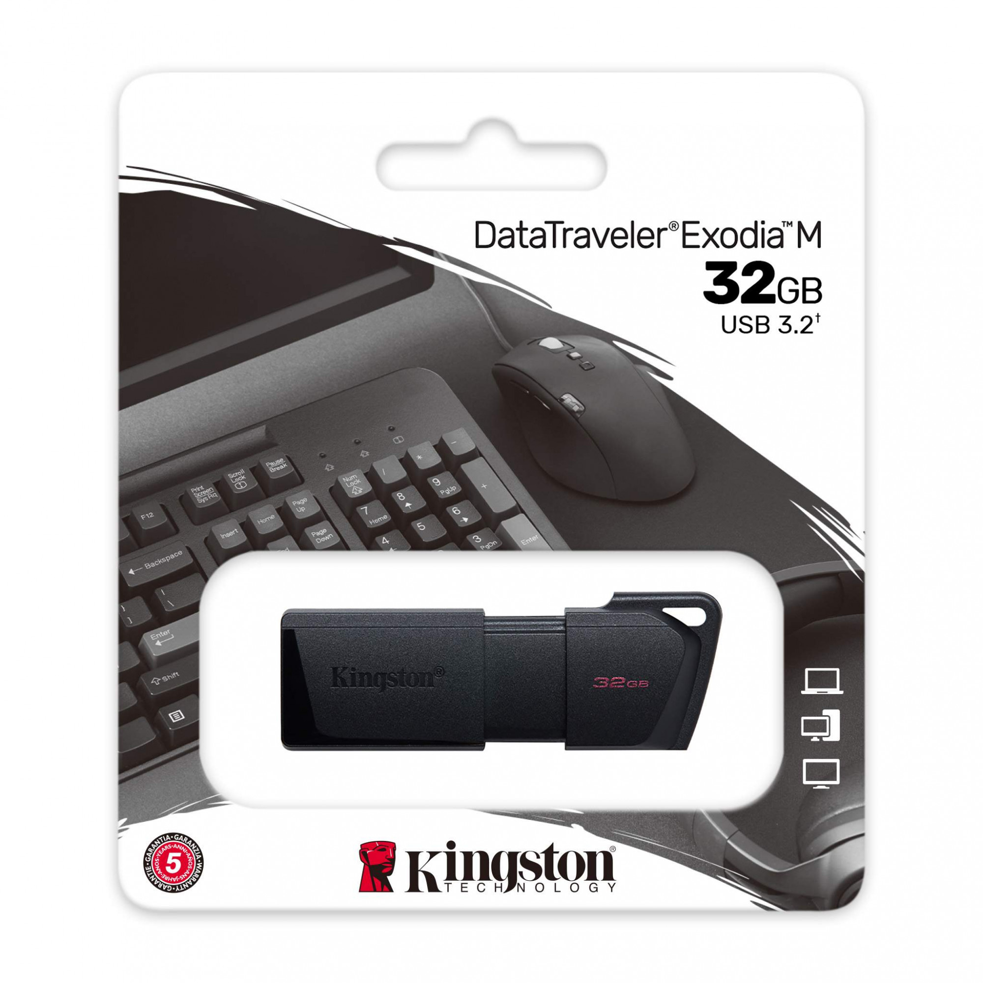 USB Flash Kingston DataTraveler Exodia M 32GB (цвет черный)