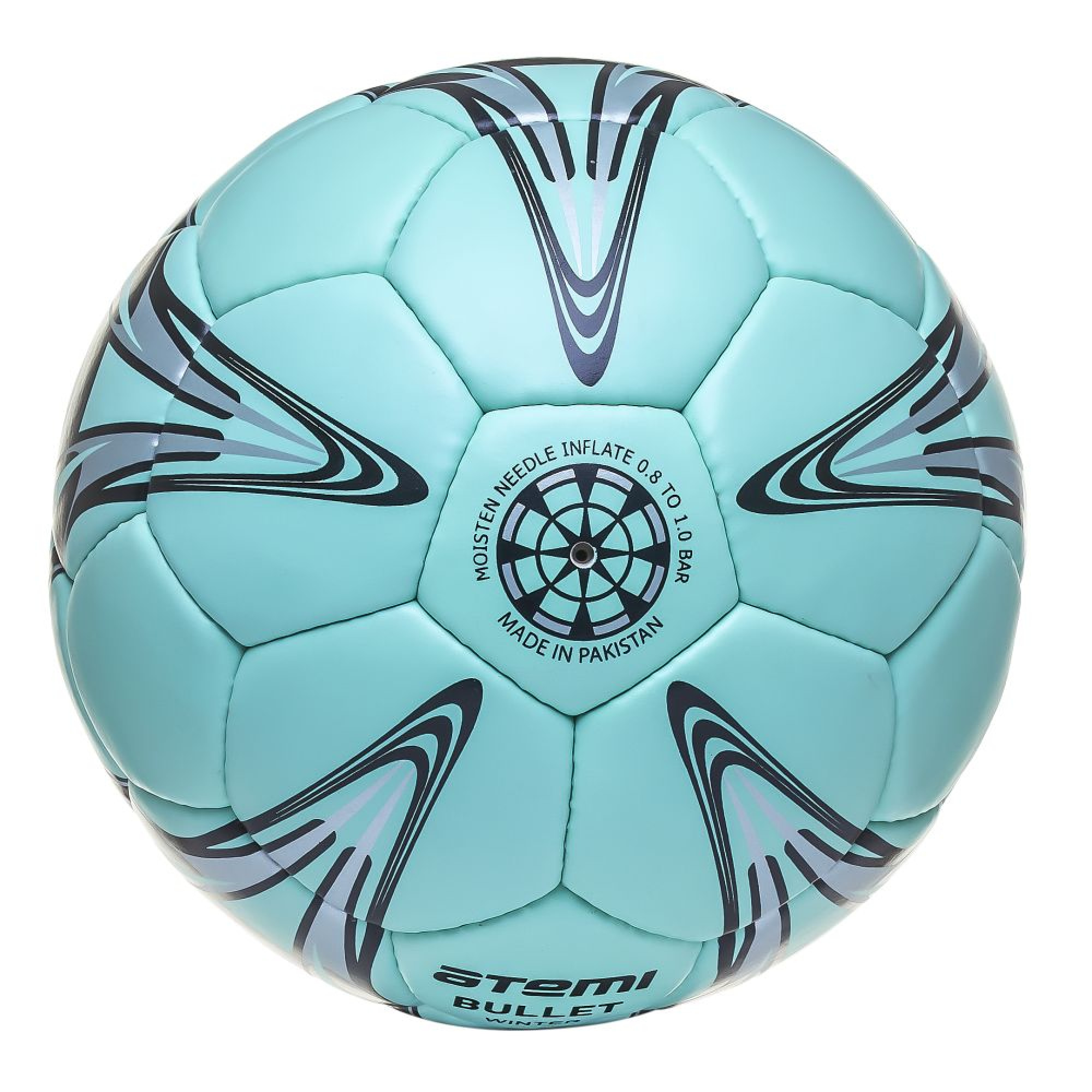 Мяч футбольный Atemi ATTACK-BULLET WINTER, PU, зелен, р.5