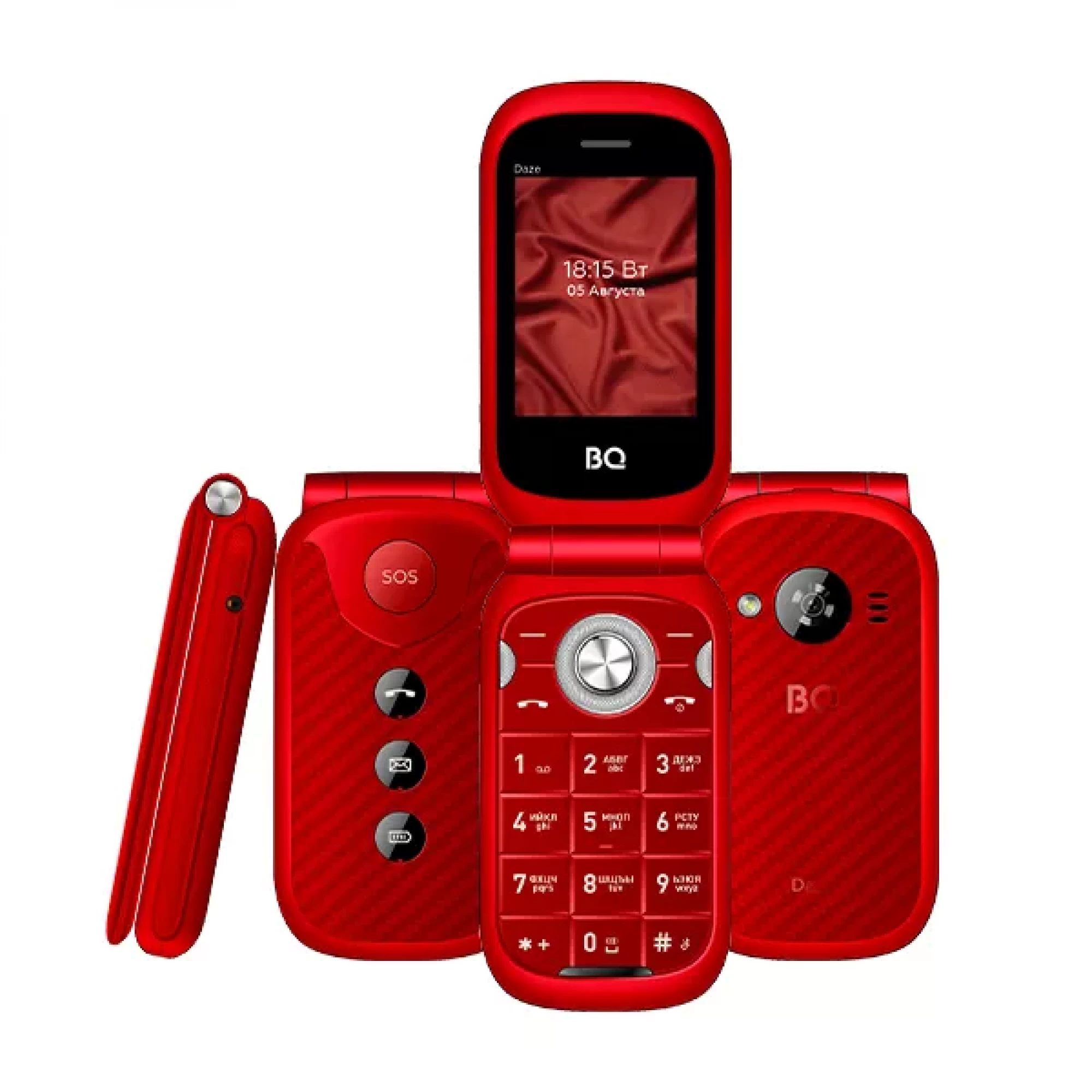 Мобильный телефон BQ BQ-2451 Daze (красный)