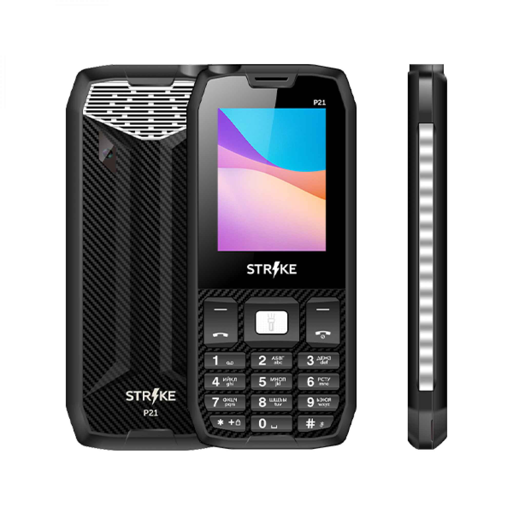 Мобильный телефон Strike P21 (черный/белый)
