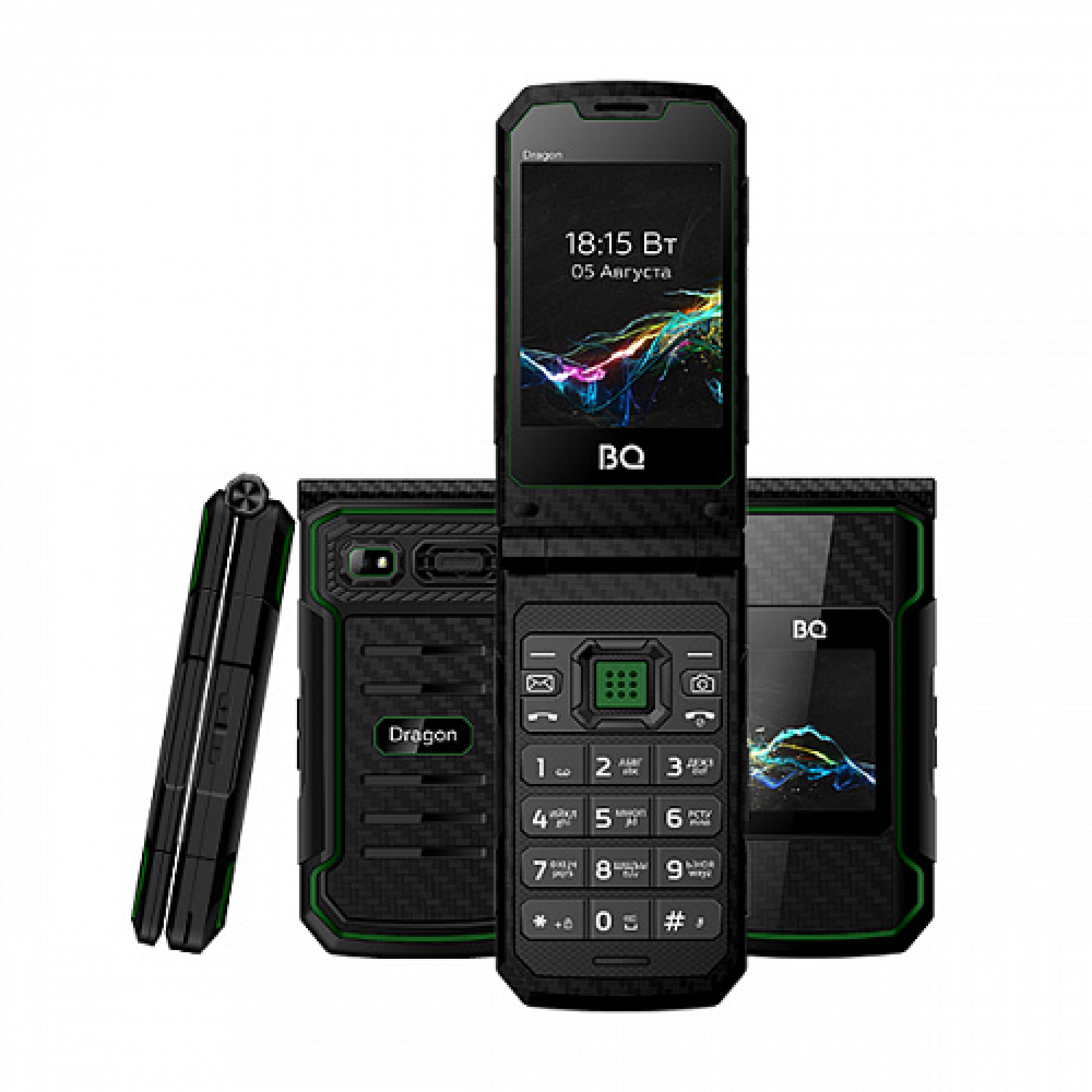 Мобильный телефон BQ-Mobile BQ-2822 Dragon (зеленый)