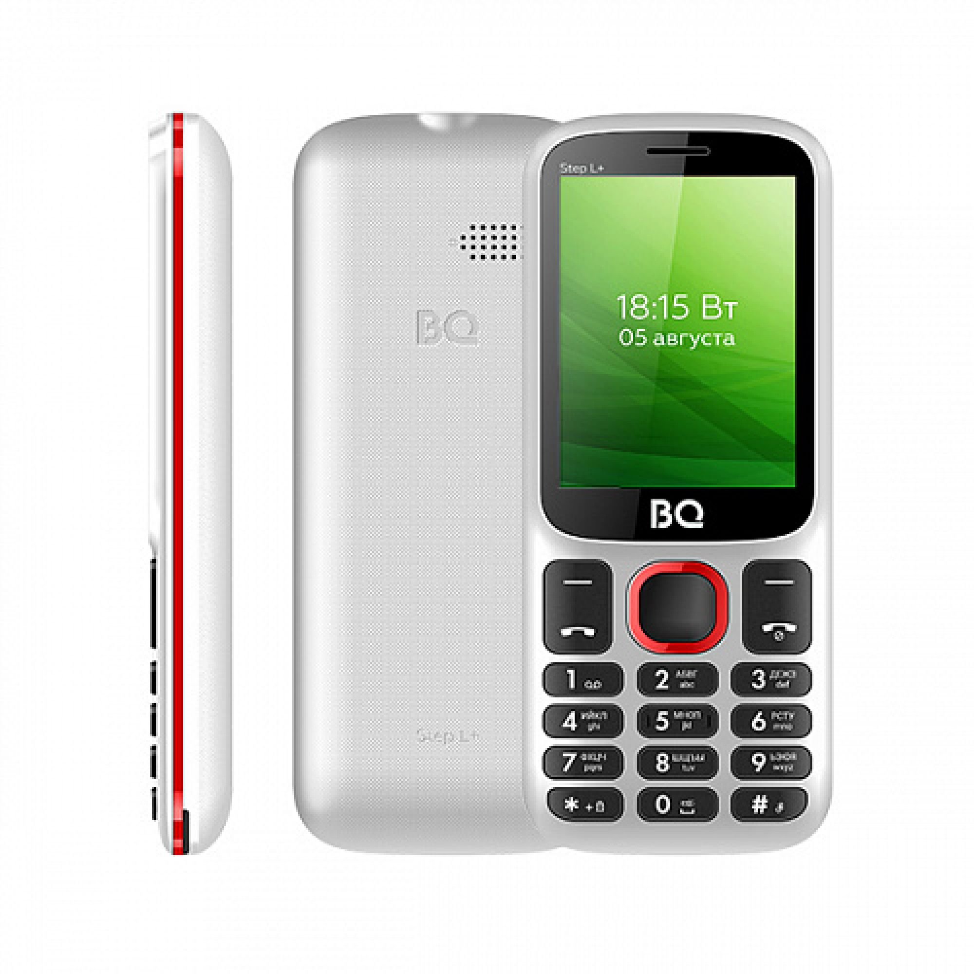 Мобильный телефон BQ BQ-2440 Step L+ (белый/красный)