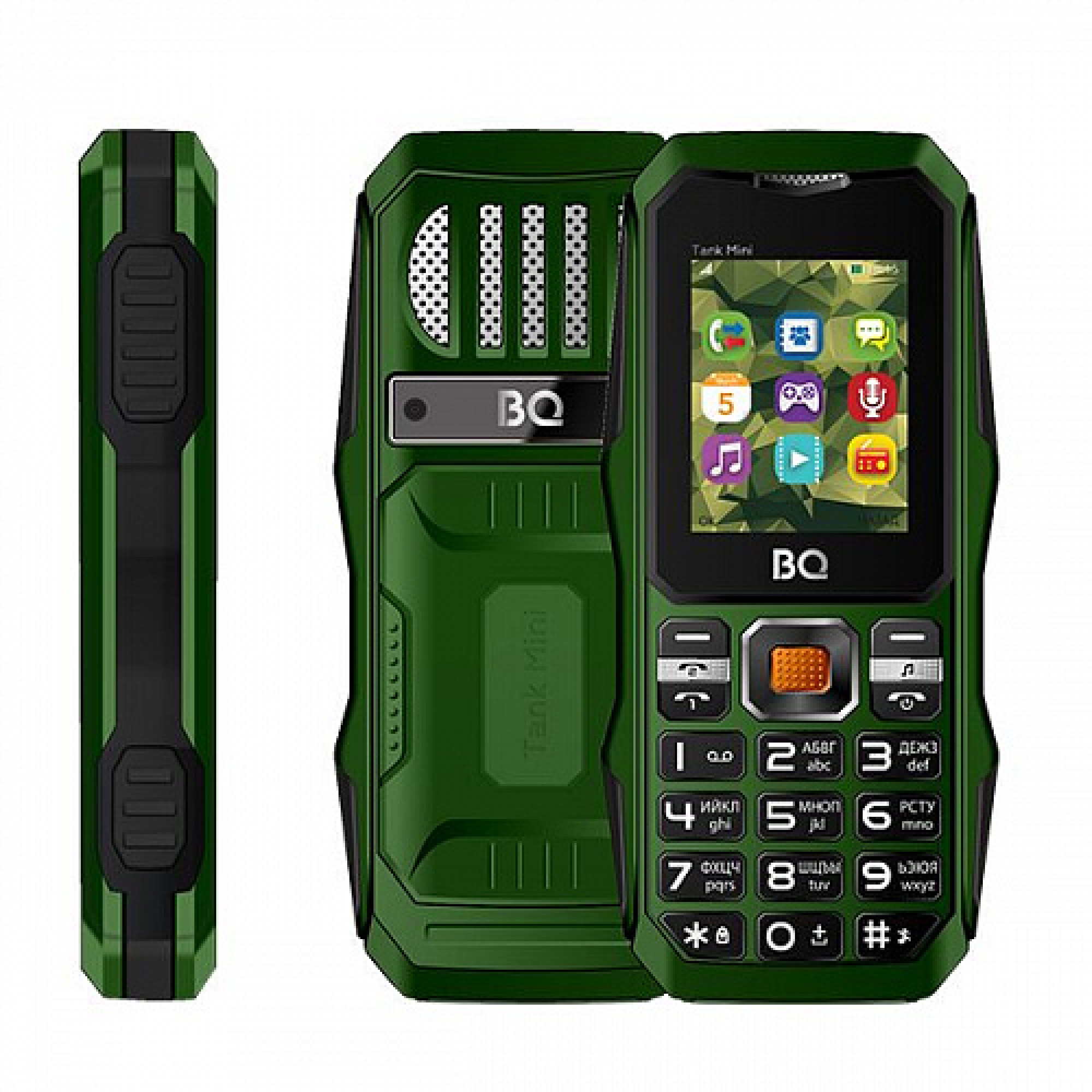 Мобильный телефон BQ-Mobile BQ-1842 Tank mini (темно-зеленый)
