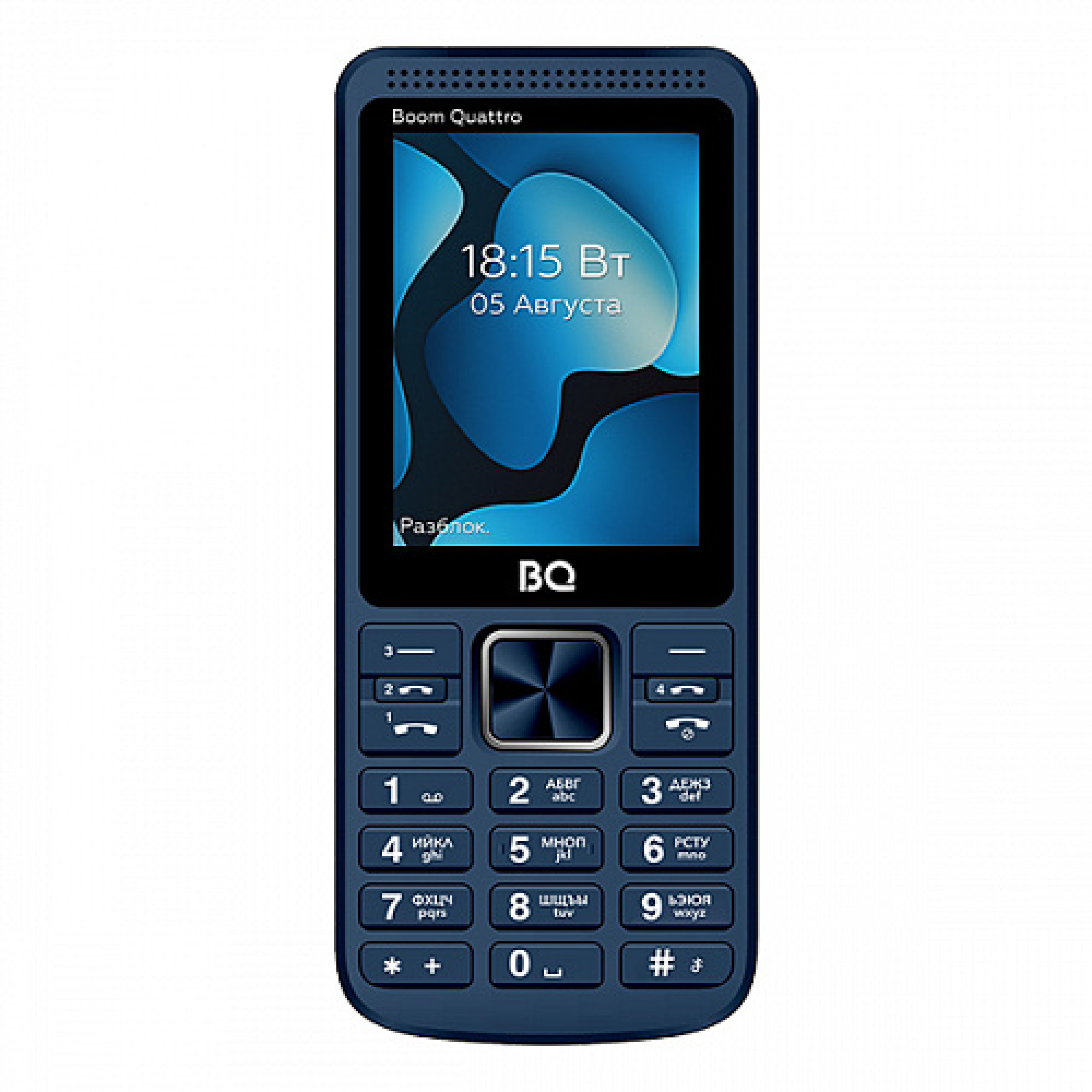 Мобильный телефон BQ BQ-2455 Boom Quattro (синий)