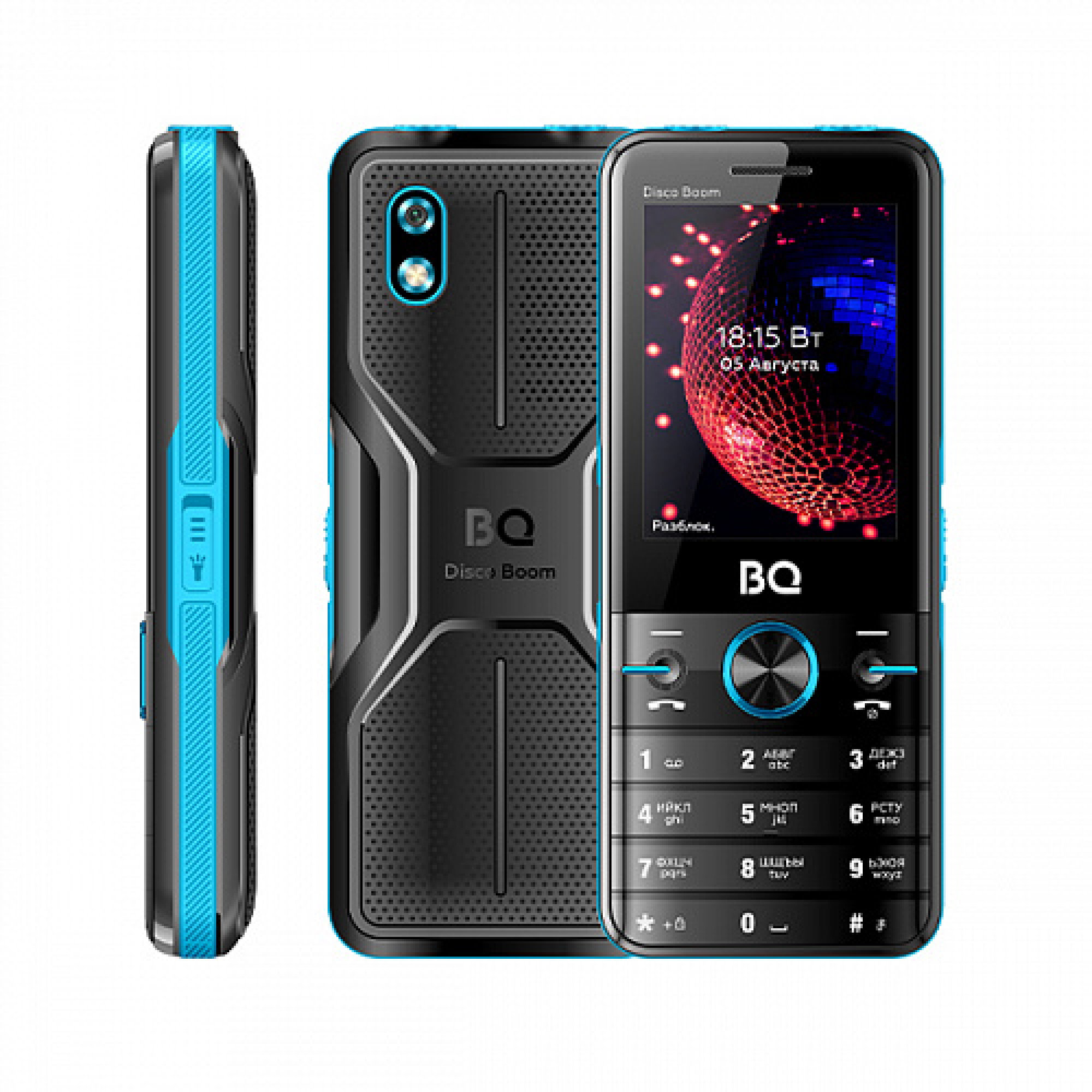 Мобильный телефон BQ BQ-2842 Disco Boom (бирюзовый)