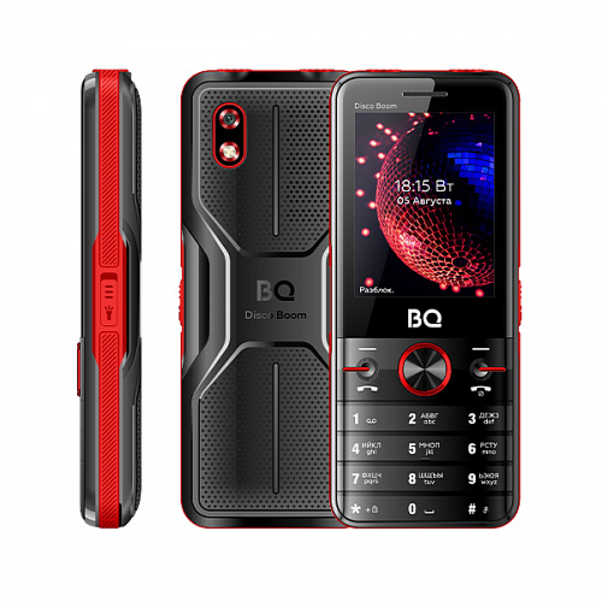 Мобильный телефон BQ BQ-2842 Disco Boom (красный)