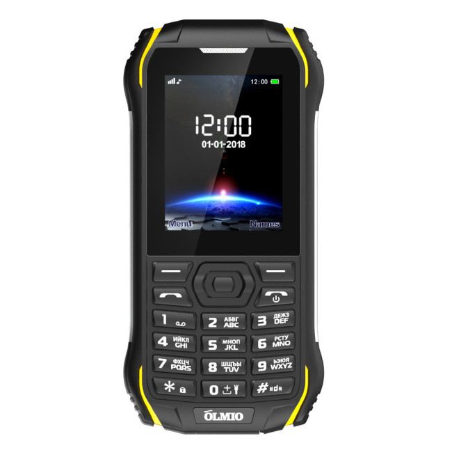 Мобильный телефон Olmio X05 (черный-желтый)