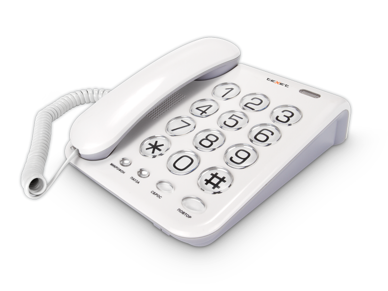 Проводной телефон teXet TX-262 (светло-серый)