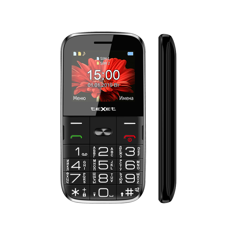 Мобильный телефон teXet TM-B227 цвет черный