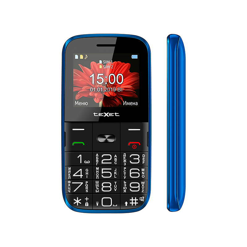 Мобильный телефон teXet TM-B227 цвет синий