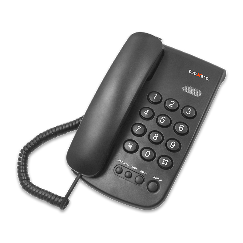 Проводной телефон TeXet TX-241 Black