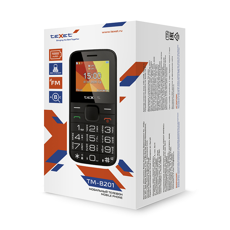 Мобильный телефон TeXet TM-B201