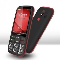 Мобильный телефон teXet TM-B409 цвет черный-красный