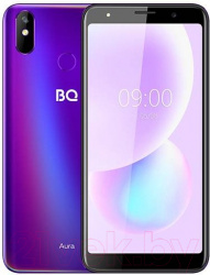 Смартфон BQ Aura Blue (BQ-6022G) фиолетовые флюиды