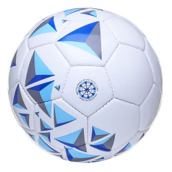 Мяч футбольный ATEMI CRYSTAL, PVC, бел/темно син, 
