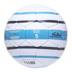 Мяч футбольный ATEMI REACTION, PU, 1.4мм, белый/голубой/черный, р.5