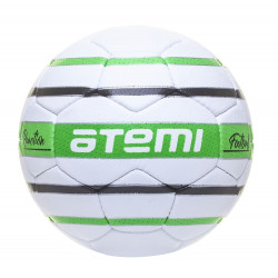 Мяч футбольный ATEMI REACTION, PU, 1.4мм, белый/зеленый/черный, р.3