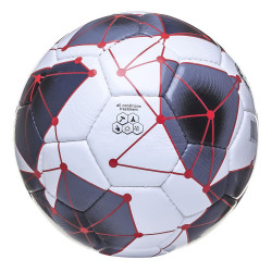 Мяч футбольный Atemi SPECTRUM, PVC, бел/сер, р.5