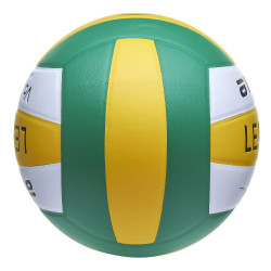 Мяч волейбольный Atemi LEADER, PVC ламинированный, желт/бел/зел, 18 п., клееный, окруж 65-67- фото2