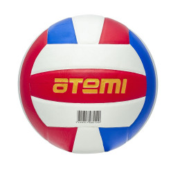 Мяч волейбольный Atemi FAME, синтетическая кожа PU Soft, красн/бел/син, 18 п, клееный, окруж 65-67