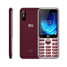 Мобильный телефон BQ BQ-2833 Slim (бордовый)- фото