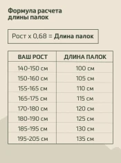 Палки для скандинавской ходьбы BERGER Travel Forest, 106 см, цельные, красный- фото9