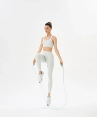 Скакалка STARFIT RP-401 c силиконовыми ручками, 3 м, мятный- фото5