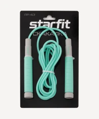 Скакалка STARFIT RP-401 c силиконовыми ручками, 3 м, мятный- фото4