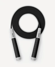 Скакалка STARFIT RP-401 c силиконовыми ручками, 3 м, черный- фото