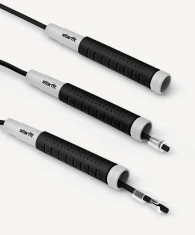 Скакалка STARFIT RP-401 c силиконовыми ручками, 3 м, черный- фото3