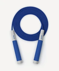 Скакалка STARFIT RP-401 c силиконовыми ручками, 3 м, синий- фото