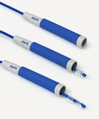 Скакалка STARFIT RP-401 c силиконовыми ручками, 3 м, синий- фото3