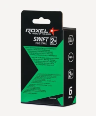 Мяч для настольного тенниса Roxel 2* Swift, белый, 6 шт.- фото2