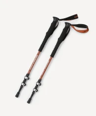 Треккинговые палки Berger Hiking Mount, 65-135 см, 3-секционные, терракотовый- фото