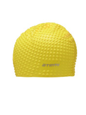 Шапочка для плавания Atemi, силикон (бабл), желтый, BS30- фото