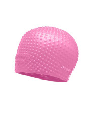 Шапочка для плавания Atemi, силикон (бабл), розовая, BS65- фото2