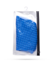 Шапочка для плавания Atemi, силикон (бабл), синяя, BS60- фото5