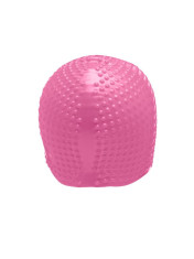 Шапочка для плавания Atemi, силикон (бабл), розовая, BS65- фото3