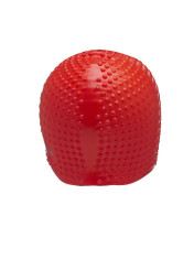 Шапочка для плавания Atemi, силикон (бабл), красная, BS40- фото4