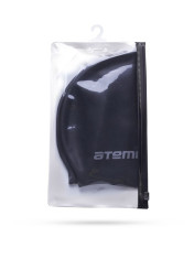 Шапочка для плавания Atemi, силикон (массаж.), черная, DC502- фото5