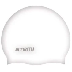 Шапочка для плавания Atemi, силикон,детская, белая, SC308
