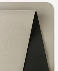 Коврик для йоги и фитнеса STARFIT FM-201, TPE, 183x61x0,4 см, черный/серый- фото3