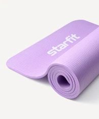 Коврик для йоги и фитнеса STARFIT FM-301, NBR, 183x61x1,0 см, фиолетовый пастель- фото3