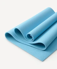 Коврик для йоги и фитнеса STARFIT FM-101, PVC, 183x61x0,6 см, синий пастель- фото3