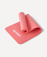 Коврик для йоги и фитнеса STARFIT FM-301, NBR, 183x61x1,5 см, коралловый- фото